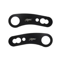 モートーン MMU585 リアウインカーステー リアショックマウント ブラック 全長80mm 2個 M8/M10/純正用T100/T120 スピードツイン900 スクランブラー900 | バイクマン 2号店