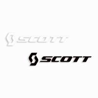 SCOTT スコット 217635-2377-1 ホリゾンタル ダイカット ホワイト 30cm バイク シール | バイクマン 4ミニストアー