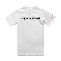 アルパインスターズ D8747 リニアワードマーク2.0Tシャツ ホワイト/レッド/ブラック L バイク 夏 半袖 1214-73110-231-L | バイクマン 4ミニストアー
