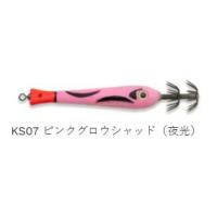 フィッシュリーグ カシラスッテ KS07/ピンクグロウシャッド(夜光) 10号 38g ルアー 疑似餌 イカ 釣具 釣り フィッシング | バイクマン 4ミニストアー