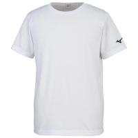 MIZUNO ミズノ 32JA8156 BS Tシャツ 半袖 袖口ロゴ ユニセックス ホワイト XLサイズ | バイクマン 4ミニストアー