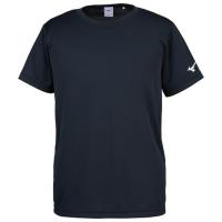 MIZUNO ミズノ 32JA8156 BS Tシャツ 半袖 袖口ロゴ ユニセックス ブラック 2XLサイズ | バイクマン 4ミニストアー