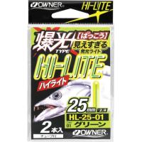 オーナー針 81164 ハイライト(HI-LITE) グリーン 37mm 釣り フィッシング 魚 太刀魚 イカ 釣具 明るい | バイクマン 4ミニストアー