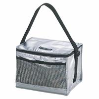 キャプテンスタッグ M1850 デリス シルバーソフトクーラーバッグ マジックベルト付 6L 保冷バック 保冷ボックス バーベキュー アウトドア キャンプ M-1850 | バイクマン 4ミニストアー