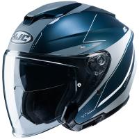 RSタイチ HJH215 i30 スライト オープンフェイスヘルメット ネイビー/グレー Lサイズ ヘルメット ツーリング 通勤通学 HJH215NV71L | バイクマン 4ミニストアー