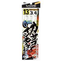 ササメ D519 カサゴイシモチ五目ケイムラフック 12号 ハリス2 2本鈎×3セット 船仕掛五目 根魚 鯛 釣針 針 はり 釣具 釣り つり | バイクマン 4ミニストアー