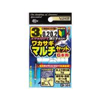 ササメ N504 ワカサギ仕掛マルチセット6本鈎 3g ハリス1 1セット 淡水仕掛 釣針 針 はり 釣具 釣り つり | バイクマン 4ミニストアー