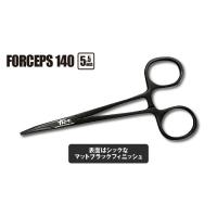 TICT ティクト フォーセップ 140 マットブラック H14×W6.8×D0.4cm/5.5インチ 針ハズシ フック外し ハサミ ステンレススチール ロック構造 海釣り 釣具 | バイクマン 4ミニストアー