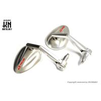 KN企画 01MR003S-KN RCB バーエンドミラー アルミCNCサイドミラー S5シリーズ シルバー 汎用 左右セット バイク ハンドル パーツ 鏡 | バイクマン