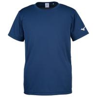 MIZUNO ミズノ 32JA8156 BS Tシャツ 半袖 袖口ロゴ ユニセックス ドレスネイビー Lサイズ | バイクマン