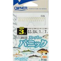 オーナー針 R031 スーパーパニック 3-0.3号 釣り フィッシング 魚 釣具 仕掛 | バイクマン