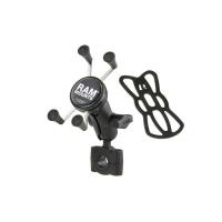 ラムマウント RAM-B-408-75-1AUN7U Xグリップ(S)＆バーマウントベース(M)セット(ショートアーム) φ19.05-25.4mm対応 ブラック 1インチボール 1個入り | バイクマン