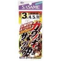 ササメ D510 カワハギ サンバソウ 2号 ハリス3 2本鈎×2セット 堤防仕掛 カワサギ 釣具 釣り つり | バイクマン