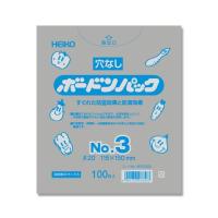 シモジマ HEIKO ポリ袋 ボードンパック 穴なしタイプ 厚み0.02mm No.3 100枚 1パック(1枚×100枚 入) 006763323 | Shop de Clinic