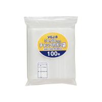 ジャパックス チャック袋付ポリ袋厚口 100枚 LDPE 透明 0.08mm 1ケース(100枚×8冊入) VGJ-8 | Shop de Clinic