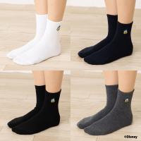 ドナルドダック ワンポイント刺繍 アメリブ ロークルーソックス 23-25cm 全4色 ディズニー 靴下 レディース スクール D1PK | レッグウェア専門店 リブル