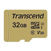 microSDカード トランセンドジャパン 32GB UHS-I U3 microSDHC Card with Adapter MLC TS32GUSD500S | ビット・エイOnline Shop