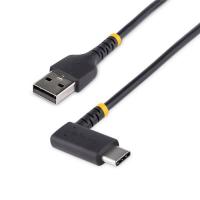 USBケーブル StarTech USB-A-USB-C 1m USB 2.0 L型 右向き 急速充電&amp;データ転送 高耐久 アラミド繊維補強 R2ACR-1M-USB-CABLE | ビット・エイOnline Shop
