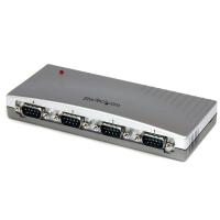 StarTech.com 4ポート USB-RS232C変換ハブ USB2.0-シリアル (x 4) コンバータ/ 変換アダプタ USB A (オス)-D-Sub9ピン (オス) ICUSB2324 | ビット・エイOnline Shop