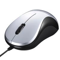 マウス バッファロー 有線 BlueLED光学式マウス 静音 3ボタン シルバー BSMBU100SV | ビット・エイOnline Shop