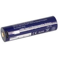 GENTOSジェントス LED ヘッドライト Gシリーズ GH-118RG用 専用充電池 GA-15 ANSI規格準拠 ネイビー 直径19×71mm | Deep Blue