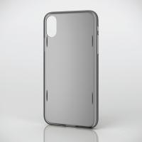 ELECOM iPhoneXS iPhoneX シェルカバー AQUA ブラッククリア 極めたカバー設計と極薄0.6mmで、カバーを付けていないかのような装着感を実現 PM-A17XAQBK | ブランクメディア