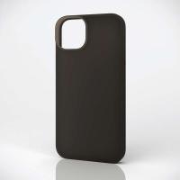 ELECOM iPhone 14 Plus シリコンケース 抗菌 ブラック　PM-A22BSC2BK | ブランクメディア