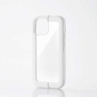 ELECOM iPhone 13 mini ハイブリッドケース スタンド機能付 ホワイト 背面コンパクトに折り畳めるスタンドが付いた動画視聴快適な PM-A21AHVSTWH | ブランクメディア