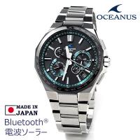 casio オシアナス 腕時計 メンズ 電波ソーラー モバイルリンク 時計 日本製 OCW-T6000A-1AJF | ペアウォッチ Gショック BLESSYOU