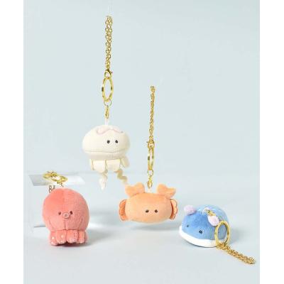 受注制作 ミニくじらミニたこキーホルダー バッグチャーム 受注制作 ミニくじらミニたこキーホルダー バッグチャーム タコ