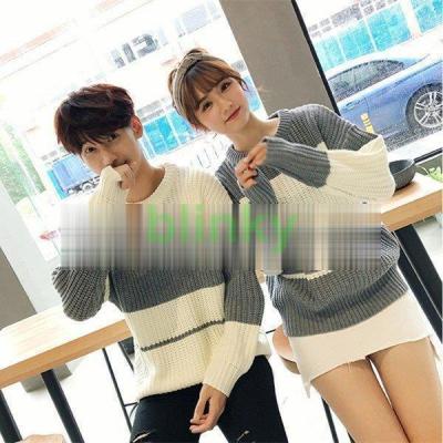 セーター ペアルック メンズ レディース ニット ゆったり ベージュ 秋