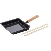 和平フレイズ 日本製 ずっと使い続けたい 鉄 玉子焼き器 18×18cm 菜ばし付 IH対応 CS-039 千歳(ちとせ) | BLSグループ