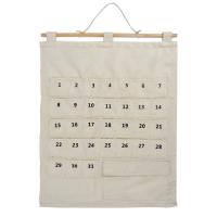 TIMESETL カレンダーポケット ウォールポケット 1ヶ月 壁掛け式 収納ポケット お薬カレンダー 小物収納 吊り下げ ホワイト | BLSグループ