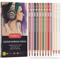 PANDAFLY プロフェッショナルチャコールペンシル お絵かきセット スキントーン色鉛筆 カラーチャコール鉛筆 パステルチョーク鉛筆 スケッチ シェ | BLSグループ