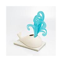 自然気化式ハイブリッド加湿器　ミスティデュオ　くじら　うみ | Blue Dragon