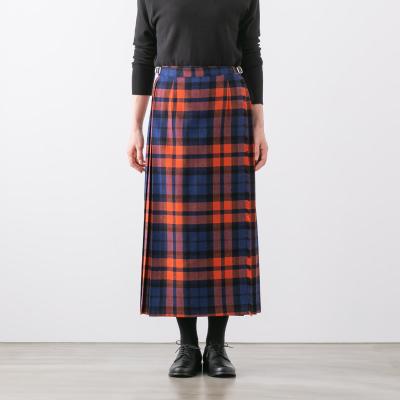 オニールオブダブリン ローウエストプリーツラップスカート O'NEIL OF DUBLIN(オニールオブダブリン) パッチワークプリーツ ラップ