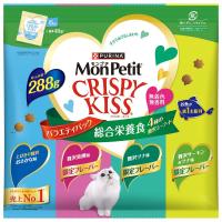 ［ネスレ］モンプチ クリスピーキッス バラエティパック 総合栄養食 4種の贅沢シーフード 288g  アメリカ | BESTWEAR