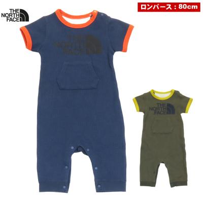 THE NORTH FACE ベビー用ロンパース、カバーオール（色：カーキ系