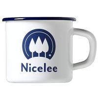 【岡山発ブランド 】Nicelee (ナイスリー) ホーロー エナメル マグカップ アウトドア キャンプ 琺瑯 コーヒーカップ 270ml IS-7M | Blue Hawaii