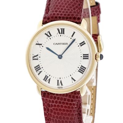 CARTIER カルティエ WR000351 ロンド ルイ カルティエ SM 腕時計 K18PG 革 ダイヤモンド レディース [中古] WR000351 ロンド ルイ カルティエ SM 新品 ｜ カルティエ | 腕時計の