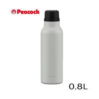 【水筒】ピーコック　炭酸飲料対応ステンレスボトル 0.8L AJH-80 ライトグレー【590】 | bluepeter