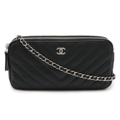 【美品】シャネル CHANEL 長財布　ブラック　Vステッチ　マトラッセ 2025年最新】Yahoo!オークション -「シャネル長財布vステッチ