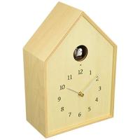 レムノス カッコー時計 アナログ バードハウス 天然色木地 ナチュラル Birdhouse Clock NY16-12 NT Lemnos 18 | ボンニュイ ヤフー店