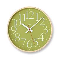 レムノス 掛け時計 エーワイ クロック アールシー 電波 アナログ 緑 AY clock RC AY14-10 GN Lemnos | ボンニュイ ヤフー店