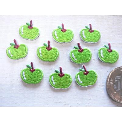 430円】(お名前)りんごのオーダーアイロンワッペン 430円】(お名前