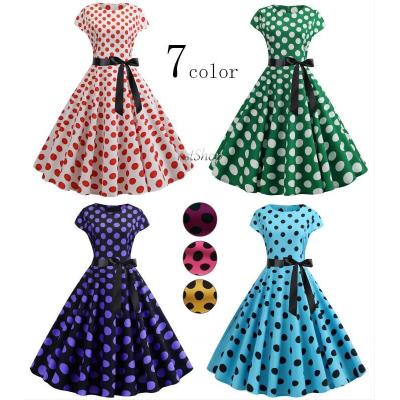 水玉 ワンピース（社交ダンス衣装、用品）（色：グリーン系）｜ダンス