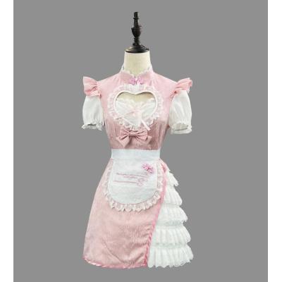 新品未使用 メイド服 コスプレ チャイナ レディース 大きいサイズ 3l 衣装 戦え！チャイナカンフーメイドさん (M/L/2L/3L/4L/5L/6L