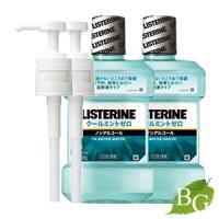 薬用 リステリン クールミント ゼロ (マウスウォッシュ/洗口液) 1000mL 2点セット (ポンプ付) | BOTANIC GARDEN プレミアポイント店