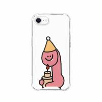 168cm ハイブリッドクリアケース for iPhone SE 3/SE 2/ 8/ 7 Pink Olly with ケーキ | きわみ
