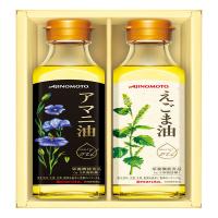味の素 えごま油&amp;アマニ油ギフト　EGA-20R　(A5)  送料無料・包装無料・のし無料 | E・T・M Yahoo!店